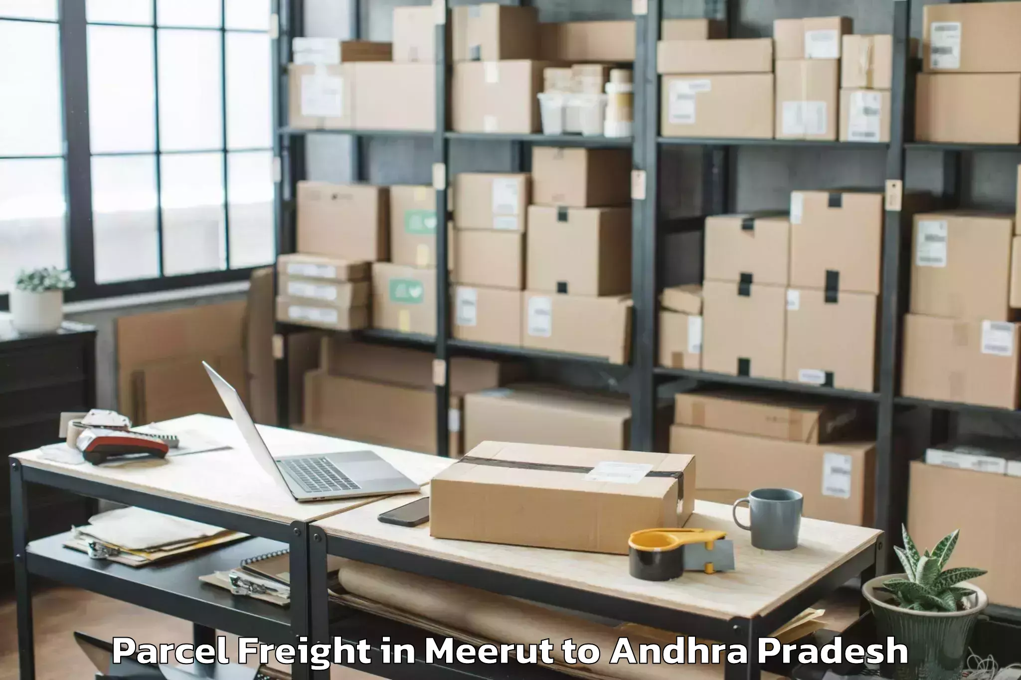 Reliable Meerut to Chillakur Parcel Freight